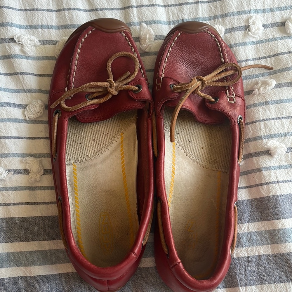 Keen Red Leather Loafers W8
